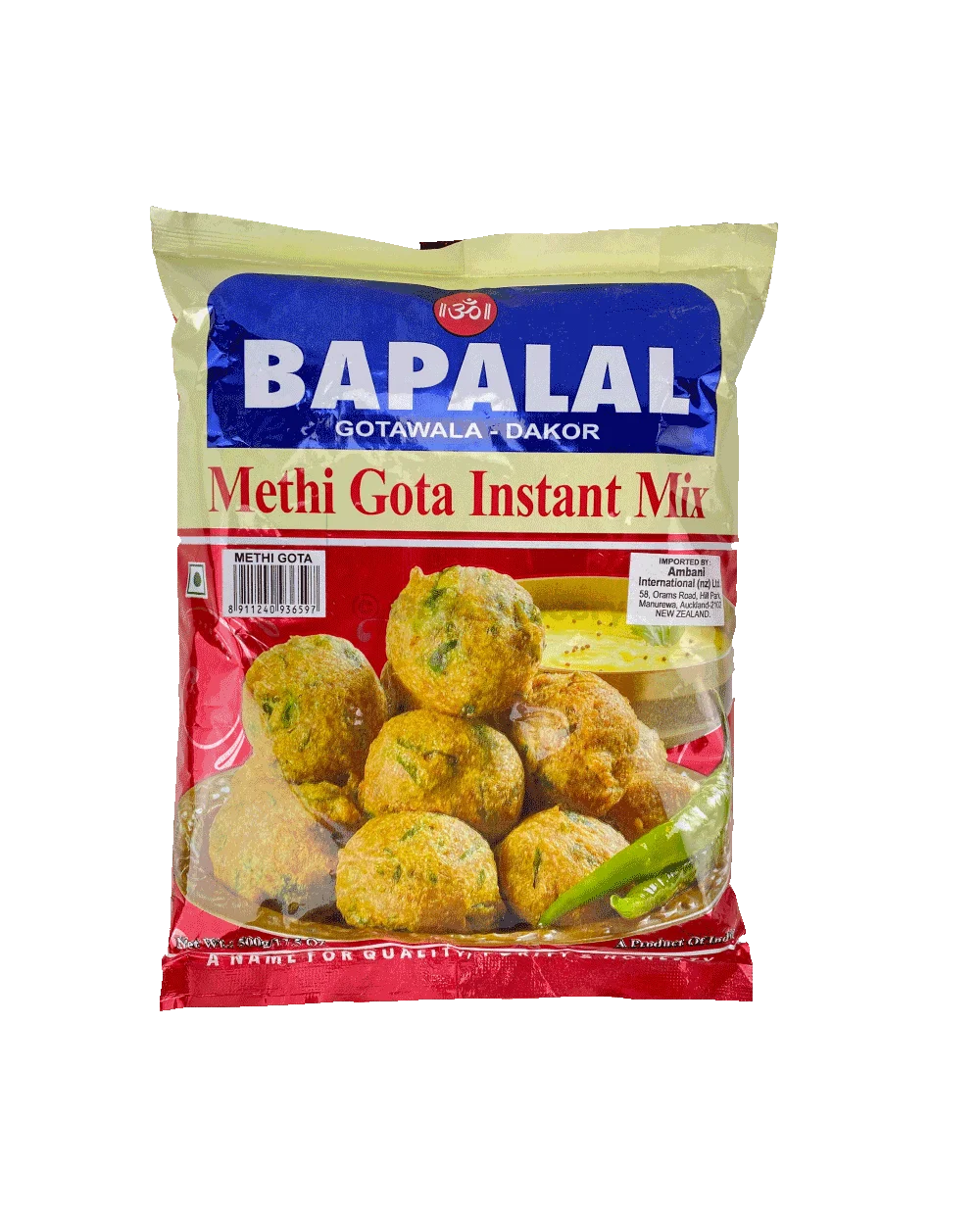 Bapalal Bapalal Methi gota instant mix 500g 500g